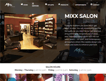 Tablet Screenshot of mixxsalonwhitebear.com